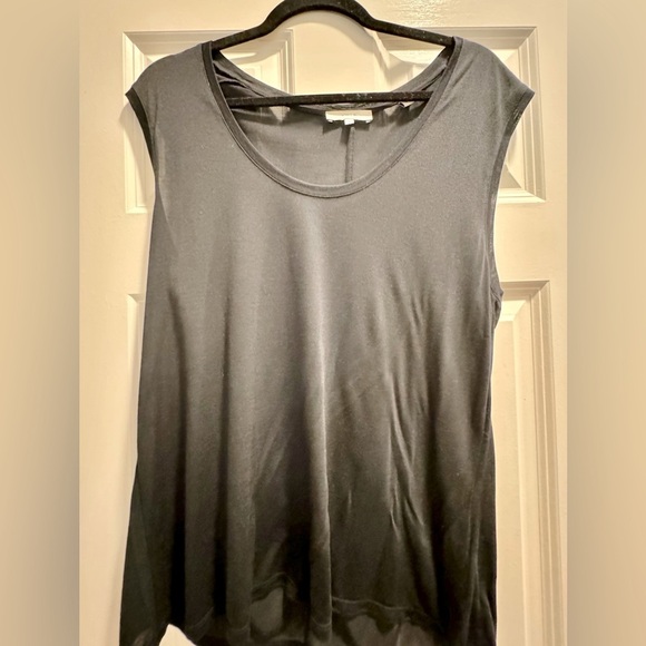 VINCE NWOT Size L Black Modal Sleeveless - Picture 2 of 6